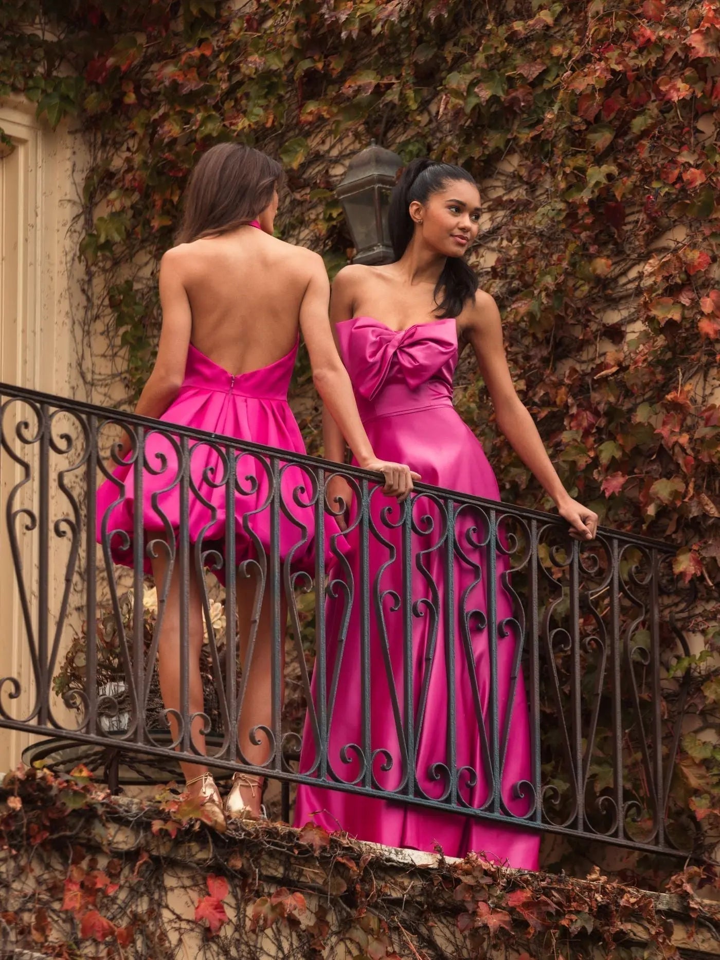 Pink Halter Neck Bubble Hem Satin Mini Dress