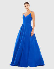 Classic A-Line V-Neck Ballgown
